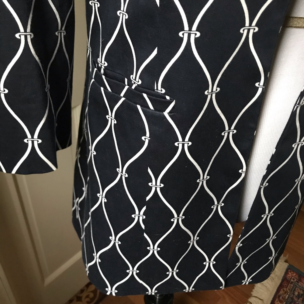 Talbots Navy/White Spring Coat - Picture 2 of 7